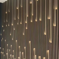 KASARO Panneaux muraux et de plafond insonorisants en bois, panneaux acoustiques en MDF pour la décoration d'hôtels, vente chaude
