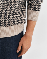 Pull en maille doux et chaud pour homme, avec logo frontal ODM, chic, pour l'automne et l'hiver, style décontracté