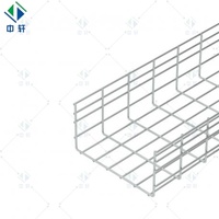 Plateau à câbles en treillis métallique en acier inoxydable 304 galvanisé à chaud, personnalisé pour la gestion des câbles dans la construction industrielle