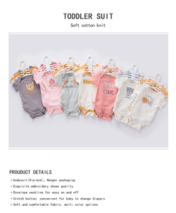 Conjuntos <span class=keywords><strong>de</strong></span> Ropa <span class=keywords><strong>de</strong></span> Algodón para Bebé, 4 Piezas, Diversos Estilos, Mameluco para Recién <span class=keywords><strong>Nacido</strong></span> con Manga Corta, Venta al por Mayor ODM, 0-9 <span class=keywords><strong>Meses</strong></span> - Product Image 2