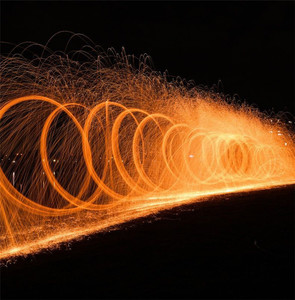 Nouveau Portable laine d'acier pyrotechnique enfants jouets fête flamme main balançoire étincelles fée feu d'artifice bâton adulte enfants jeu jouet de plein air - Product Image 4
