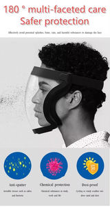 Masque de protection imperméable à l'eau très transparent anti-poussière oléophobe coupe-vent et résistant aux chocs non buée pour une utilisation en extérieur - Product Image 6