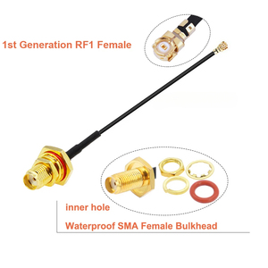 <span class=keywords><strong>RF1</strong></span>.37 Câble Étanche SMA/ RP-SMA Femelle vers IP1 <span class=keywords><strong>RF1</strong></span> Femelle RG1.37 Pigtail SMA vers Ufl WIFI Antenne Extension Jumper - Product Image 2