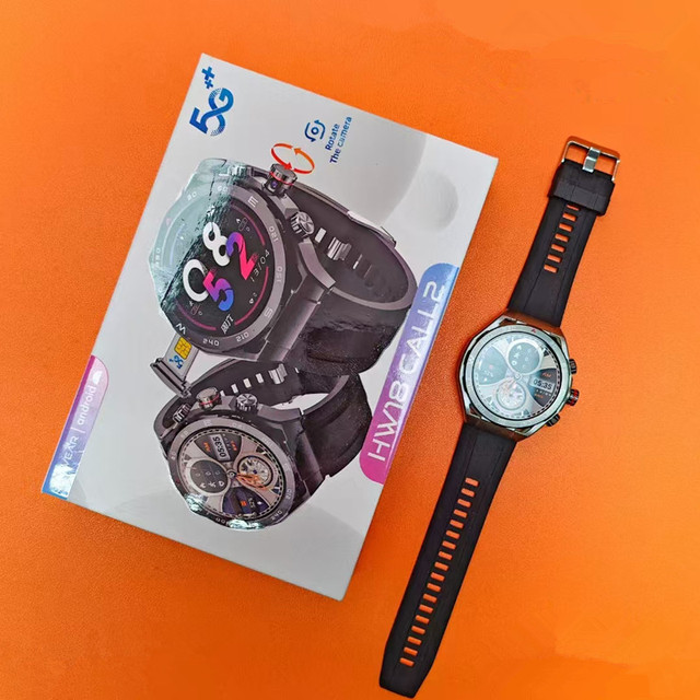 1.43inch AMOLED Screen 735mah Battery Android 4G Smart Watch GPS 16GB WIFI Camera Round Sports Smartwatches Sim Card HW18 CALL 2