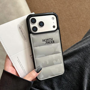 Nouvelle <span class=keywords><strong>coque</strong></span> de téléphone camouflage style doudoune pour <span class=keywords><strong>iPhone</strong></span> tous modèles 18 17 <span class=keywords><strong>Pro</strong></span> Max, étui <span class=keywords><strong>North</strong></span> <span class=keywords><strong>Face</strong></span> 16 15 <span class=keywords><strong>14</strong></span> Custodia - Product Image 4