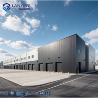 Edificio de Almacén de Estructura de Acero Prefabricada, Centro Logístico de Almacenamiento Industrial, Estructura Duradera, Fácil Instalación, CE