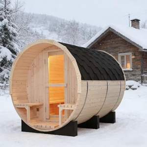 Sauna carré en bois massif économique pour 4 à 6 personnes, idéal pour l'élimination des toxines, faible MOQ, pour des moments en famille de qualité - Product Image 2