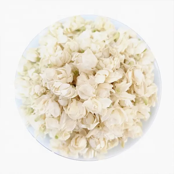 卸売咲く高品質純粋なジャスミンの花ハーブのつぼみ追加された香りなしルースホワイトデトックスフラワーティー