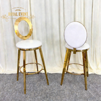 <strong>Best</strong> <strong>Selling</strong> Modern Bar Events <strong>Chair</strong> Party Banquet Wedding Gold White Pu <strong>Stainless</strong> <strong>Steel</strong> Furniture High Stool bar <strong>Chair</strong>