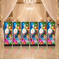 Afficheur LED portable léger et réglable en hauteur, signalétique numérique d'intérieur avec contrôle du contenu via WIFI et USB