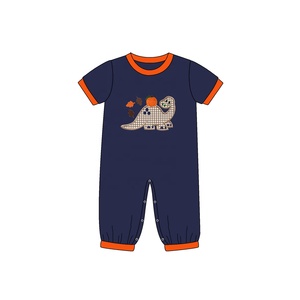 Vêtements pour enfants avec volants de service OEM personnalisé, ensemble de pantalons à clochettes, ensemble avec appliques dinosaures pour filles - Product Image 2