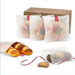 Sac en papier biodégradable résistant à la graisse pour croissant, beignet, pain grillé, baguette, hamburger, pain - Product Image 1