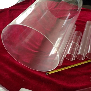 Tuyau d'eau en <span class=keywords><strong>verre</strong></span> borosilicate <span class=keywords><strong>fondu</strong></span> transparent de grand diamètre résistant à la chaleur, personnalisé et coloré, prix au kg en Chine - Product Image 2