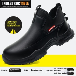 <span class=keywords><strong>Scarpe</strong></span> da Cuoco Super <span class=keywords><strong>Estive</strong></span> Antiscivolo Leggere in Gomma e Pelle Casual per Cucina e Ristorante Senza Lacci Slip-on - Product Image 2