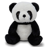 Jouets en peluche panda doux et câlins avec t-shirt personnalisé, rembourrage en coton PP, costume de panda