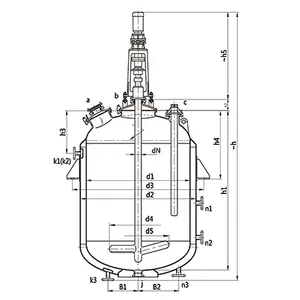 Roestvrijstalen Chemische Machines Apparatuur Mixer Lab Reactor Cstr Continue Geroerde Tank Reactor