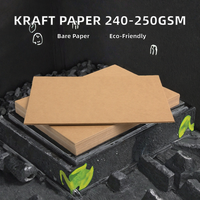 Manufacturer Kraft Colored Craft Paper Unbleached Paper & Paperboards 240Gsm-250Gsm Duplex Kraft Liner Board