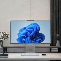 Komputer All-in-One 27 Inci AIO PC Intel Core I5 Generasi ke-7 16GB DDR3 512GB SSD Windows 10 Monitor IPS LED Meja Bisnis