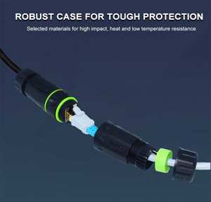 YXY-conector acoplador <span class=keywords><strong>M23</strong></span> IP67 RJ45 para exteriores, CAT6 CAT6A, conector hembra dual rj45 - Product Image 5