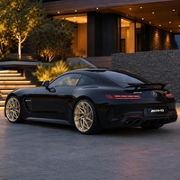 Jantes forgées Yufei 19-20 pouces 5x112 pour AMG GT, design turbine à rayons en Y directionnel, finition or champagne brossé concave
