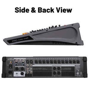 Console de mixage amplifiée professionnelle TFB 12/16/24 <span class=keywords><strong>canaux</strong></span> 1000W*2 avec amplificateur intégré haute puissance et double DSP pour scène - Product Image 4