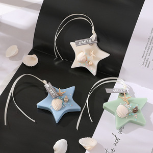 Seashell Ocean Scented Wax Sheet <b>Wardrobe</b> <b>Hanging</b> Aroma Pendant Long Lasting Deodorant Fragrance Decor - Product Image 2