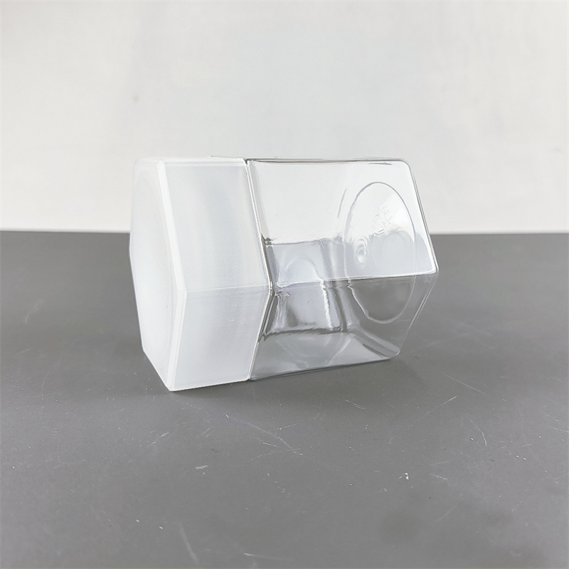 Free Sample Hexagonal PET Plastic Jar Food Packaging Candy Jar clear sealed Jam Jar