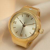Montres à anneaux mignonnes, étanches, en acier inoxydable, mouvement GL32, montres à doigts unisexes