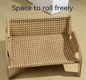 Haustier-Katzensofa Sommer Holz Modern Umweltfreundlich Langlebig Ganzjährig Hängematte Nest Schlafmatte Liegestuhl - Product Image 6