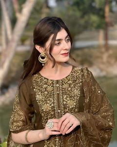 ชุด kurta ผ้าฝ้ายพิมพ์ลายแบบตรงชุดสูทดูพัตต้าของผู้หญิงทำจากผ้าคอตตอนเย็บติดแน่น - Product Image 2