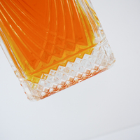 700ml Large Bouche Spéciale Conception Unique carré Lourd Whisky Whisky Vodka Bouteilles En Verre Vides 500ml Offre Spéciale En Gros