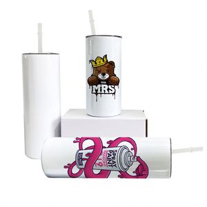Vasos rectos irrompibles para sublimación DIY de 15oz, 20oz, 30oz, en blanco, desde almacén de EE. UU. - Product Image 2
