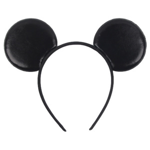 Diadema con Orejas de Ratón y Alas de Murciélago, Negra, Ajustable, Accesorio de Disfraz para Fiestas, Unisex, Estilo de Dibujos Animados, Accesorios para el Cabello de Cuero - Product Image 2