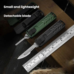 Cuchillo multiusos para exteriores, cuchillo para abrir paquetes, mini cuchillo quirúrgico portátil, cuchillo de bolsillo con forma de llave. - Product Image 5