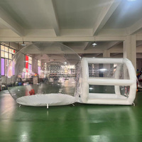 Maison à bulles gonflable transparente commerciale à succès avec dôme à bulles rebondissantes, matelas de camping pour événements festifs en plein air