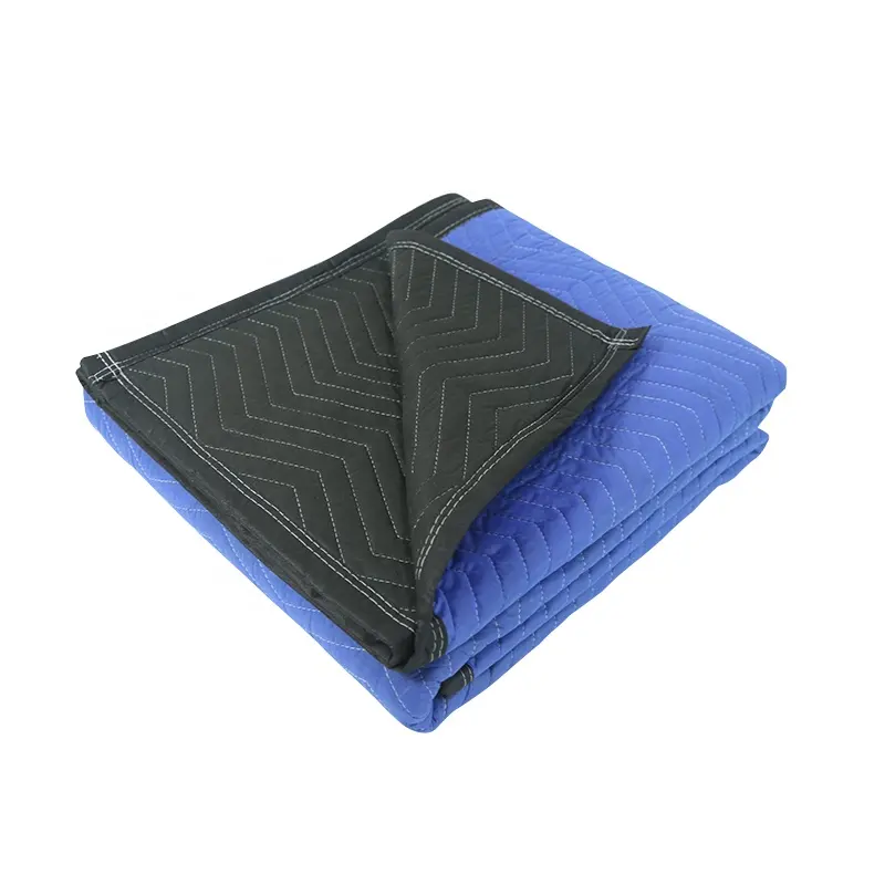 Coperte mobili trapuntate in tessuto Non tessuto blu e nero 72x80"