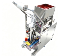 Machine de remplissage verticale automatique pneumatique pour sachets plastiques, scellage trois côtés, pour liquides (chocolat, lait, sauce soja, crème, pâte de sésame)