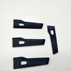 Boucles adhésives en velcro Juke Plastics, en PVC creux noir, à languettes de traction, sangles unilatérales pour sacs, vêtements, textiles de maison - Product Image 2
