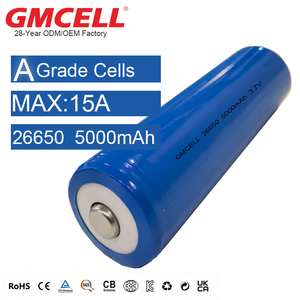 แบตเตอรี่ลิเธียมไอออน 26650 5000mAh 3.7V 1000 รอบการใช้งาน สำหรับเครื่องใช้ไฟฟ้าภายในบ้านและเครื่องมือไฟฟ้า - Product Image 1