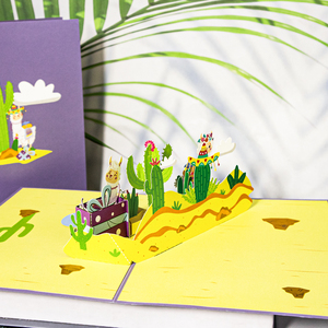 Venta al por mayor <span class=keywords><strong>de</strong></span> animales Pop up tarjeta <span class=keywords><strong>de</strong></span> invitación bendición <span class=keywords><strong>de</strong></span> vacaciones tarjeta <span class=keywords><strong>de</strong></span> agradecimiento con sobre colorido Alpaca 3D tarjeta <span class=keywords><strong>de</strong></span> felicitación <span class=keywords><strong>de</strong></span> <span class=keywords><strong>cumpleaños</strong></span> - Product Image 4