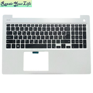 Teclado de ordenador portátil BG búlgaro WB <span class=keywords><strong>Sevilla</strong></span> para Dell G3 3579 0FFNRP 078T3W con reposamanos blanco sin retroiluminación - Product Image 1