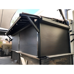 Porte à enroulement automatique en acier coloré, galvanisée, résistante au vent, porte de sécurité à enroulement pour entrepôt, usine industrielle - Product Image 1
