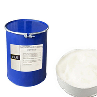 Adhésif polyuréthane thermofusible EVA, colle liquide personnalisée pour laminage plat PUR, colle thermofusible