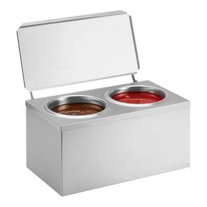 Calentador de Salsas Eléctrico para Restaurantes, de Acero Inoxidable, para Mostrador de Comida Rápida, Dispensador de Salsas en Cono - Product Image 1