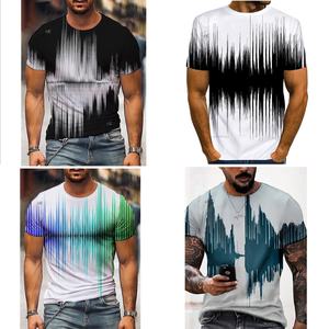 全新男士t恤个性化3D印花衬衫加大码每日外出t恤休闲宽松短袖男装 - Product Image 6