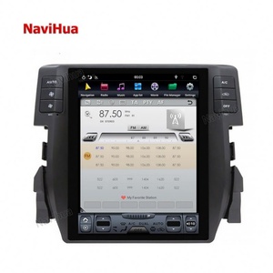 Autoradio GPS Navihua Android 10,4 pouces, lecteur DVD de voiture, style Tesla pour Honda Civic 2016 - Product Image 3