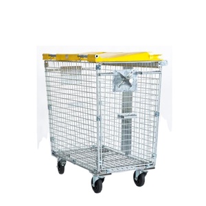Gabbia per Rifiuti in Acciaio Zincato Leggero con Capacità di 62 KG - Product Image 1