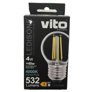 หลอดไฟ LED 4W 532Lm E27 4000K แสงธรรมชาติ - Product Image 2