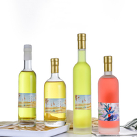 Bouteille d'alcool vide de 375ml 500ml, bouteille en verre givré, pour Vodka, Whisky, Tequila, Rum, boisson