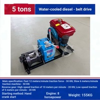 Treuil de tirage de câbles portable 3T 5T 8T, électrique, à essence ou diesel, machine de traction à cabestan pour travaux extérieurs et de construction